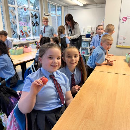 Creating layers of the Earth with clay 🌍